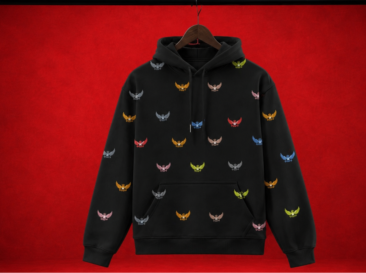 Pull monogramme Cervo BLACK