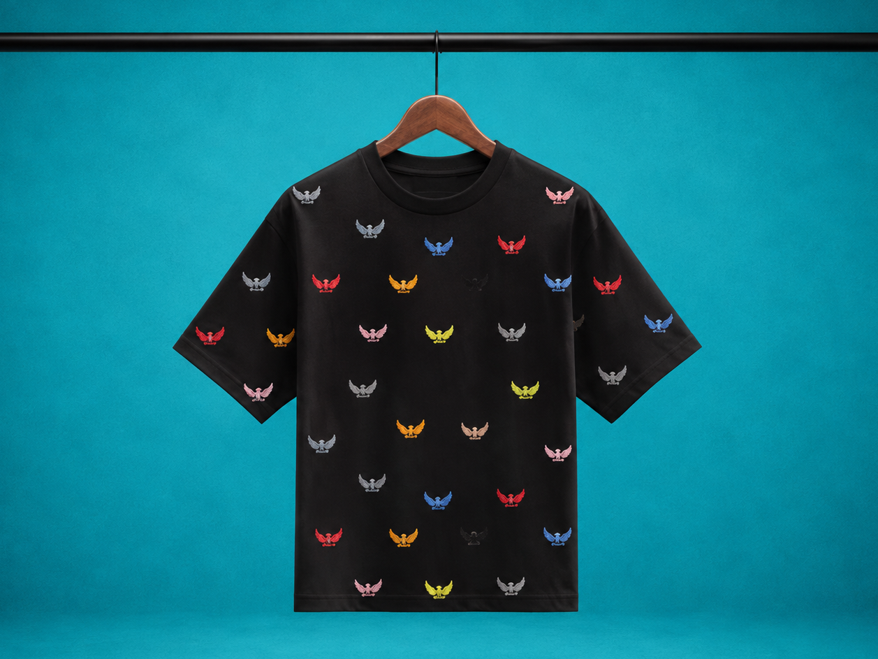T-shirt monogramme BLACK
