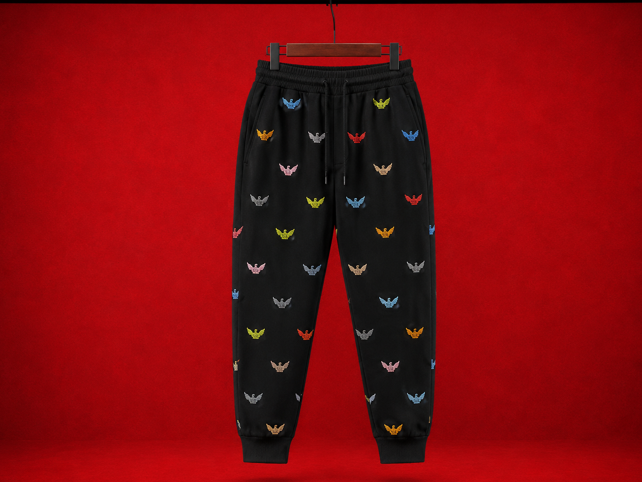 Pantalon de survêtement monogramme BLACK