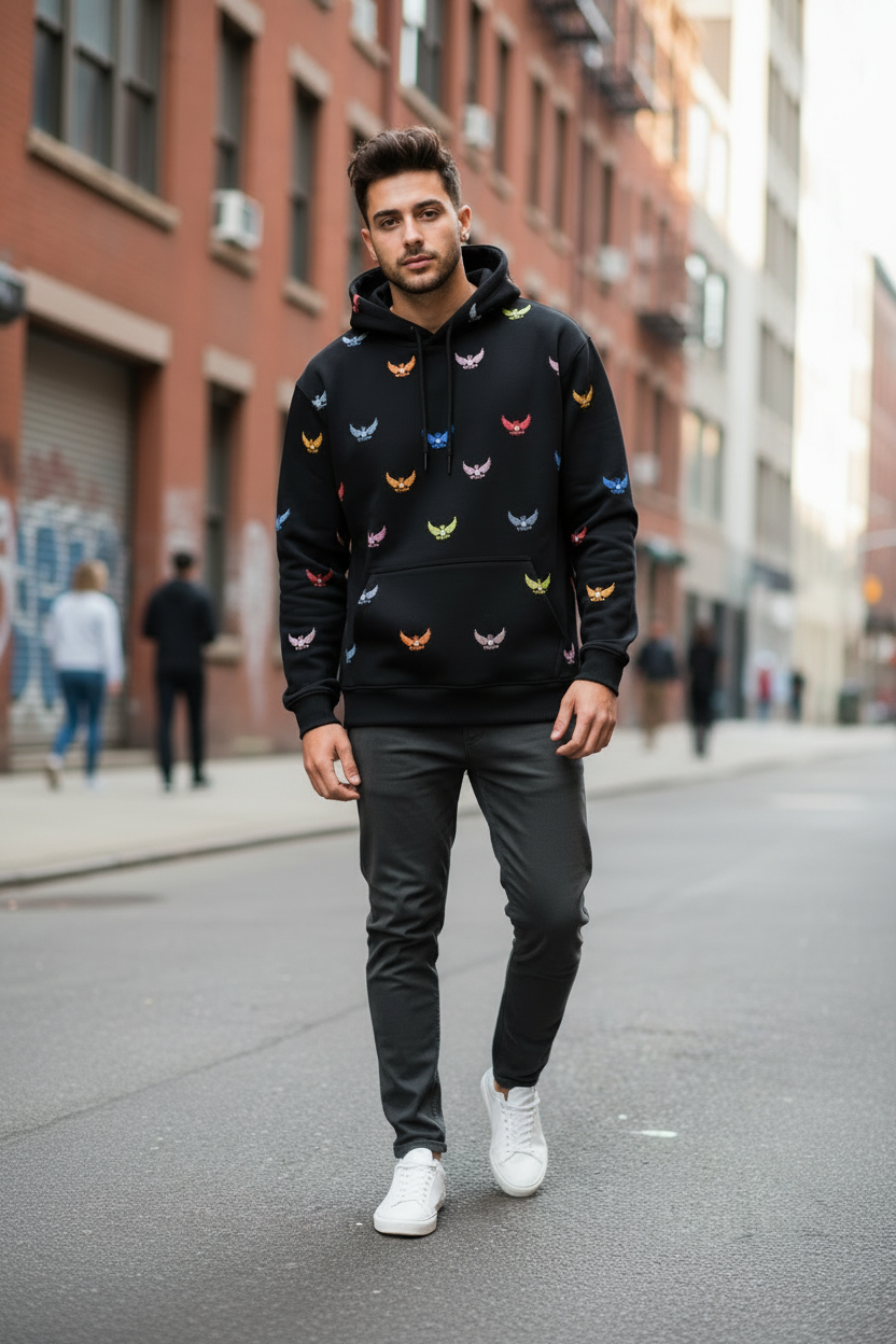 Pull Cervo noir - Lifestyle