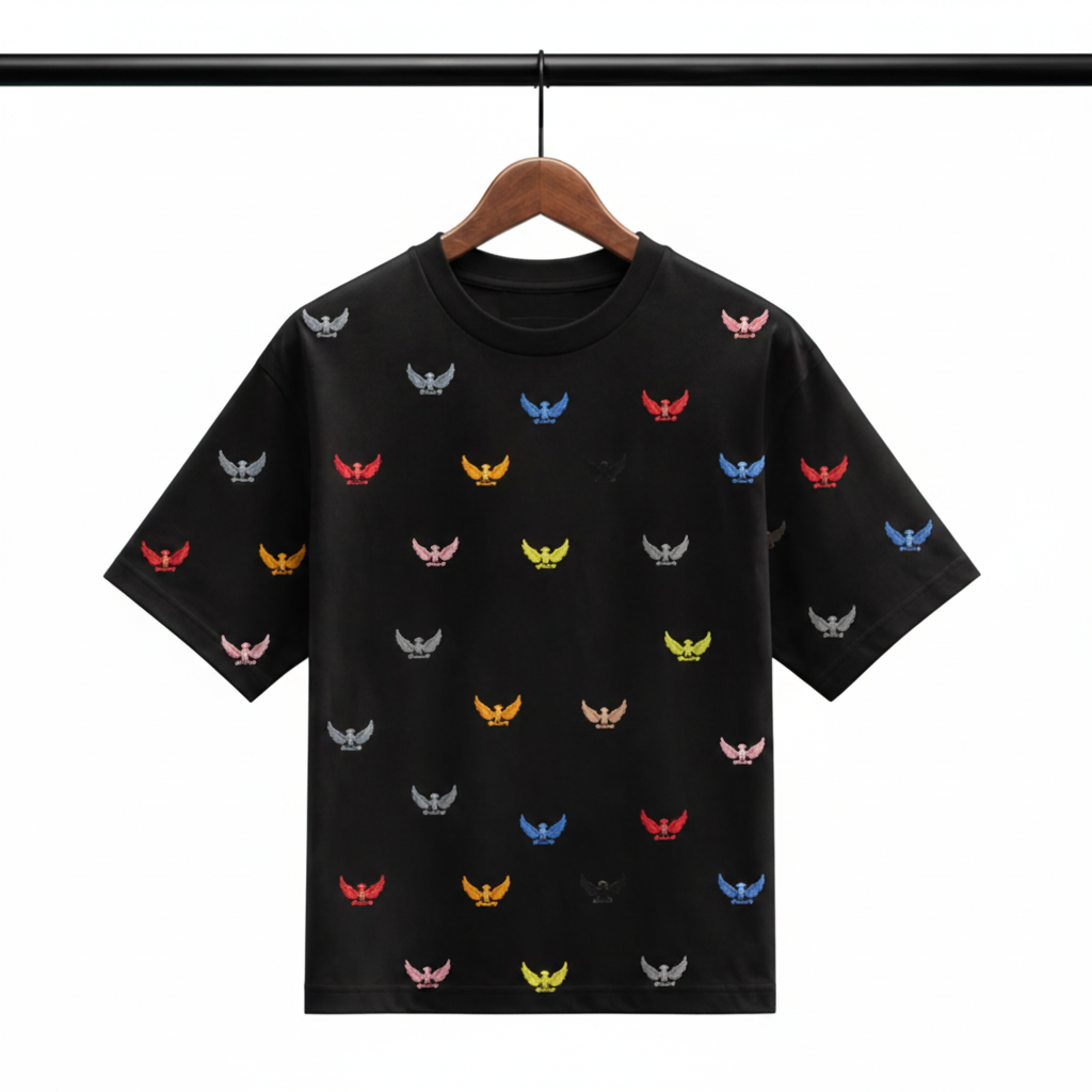 T-shirt BLACK fond blanc